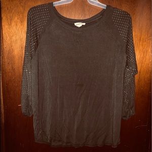 Green studded arms shirt